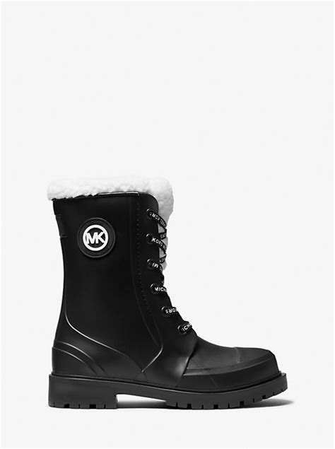 bottes de pluie michael kors brown|Montaigne Faux Shearling.